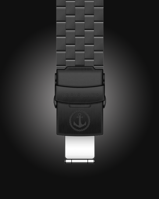 Uhrenbänder Stahl - PVD-Schwarz-schwarzerbg